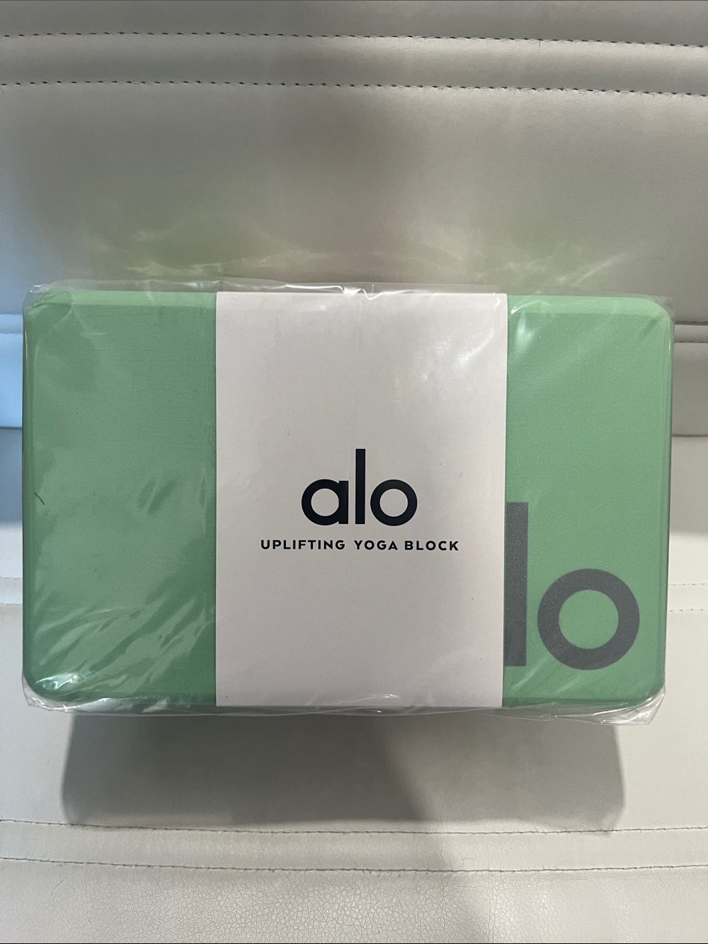 ALO Yoga Uplifting Yoga Block in Mint Green - Picture 2 of 3